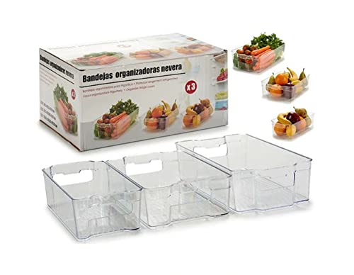 Wadiga Set mit 3 transparenten Aufbewahrungsboxen für Kühlschrank von Wadiga