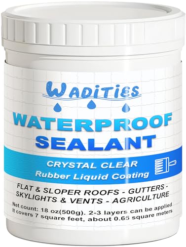 Wadities 500g Transparenter Wasserdichter Beschichtungsmittel, Leck Wasserdichter Universalabdichtung, Wasserdichte Isolier-Dichtstoff-Emulsion, Unsichtbares wasserdichtes Mittel für Innen und Außen Wadities 500g Transparenter Wasserdichter Beschichtungsmittel, Leck Wasserdichter Universalabdichtung, Wasserdichte Isolier-Dichtstoff-Emulsion, Unsichtbares wasserdichtes Mittel für Innen und Außen von Wadities