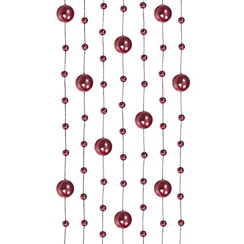 Wadoy Perlengirlanden rot bordeaux weinrot 5 Stück á 1,3m Tischdeko Hochzeit Taufe Weihnachten Wadoy Perlengirlanden rot bordeaux weinrot 5 Stück á 1,3m Tischdeko Hochzeit Taufe Weihnachten von Wadoy