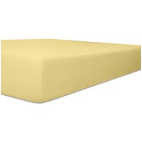 Kneer Exclusiv Stretch Spannbetttuch für hohe Matratzen & Wasserbetten Qualität 93 Farbe creme 120-130x200-220 cm von WÄSCHEFABRIK KNEER E.K.