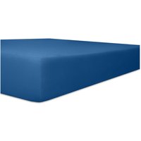 Wäschefabrik Kneer E.k. - Kneer Flausch-Frottee Spannbetttuch für Matratzen bis 22 cm Höhe Qualität 10 Farbe kobalt, Größe 140 von WÄSCHEFABRIK KNEER E.K.