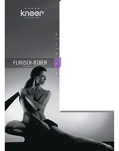 Kneer Flausch-Biber Q80 Spannbetttuch, Farbe:84 - Schiefer;Größe:140x200-160x200 cm von Kneer
