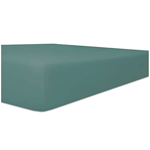 Kneer Vario-Stretch Spannbetttuch one für Topper 4-12 cm Höhe Qualität 22 Farbe Salbei 200x220 cm von Wäschefabrik Kneer e.K.