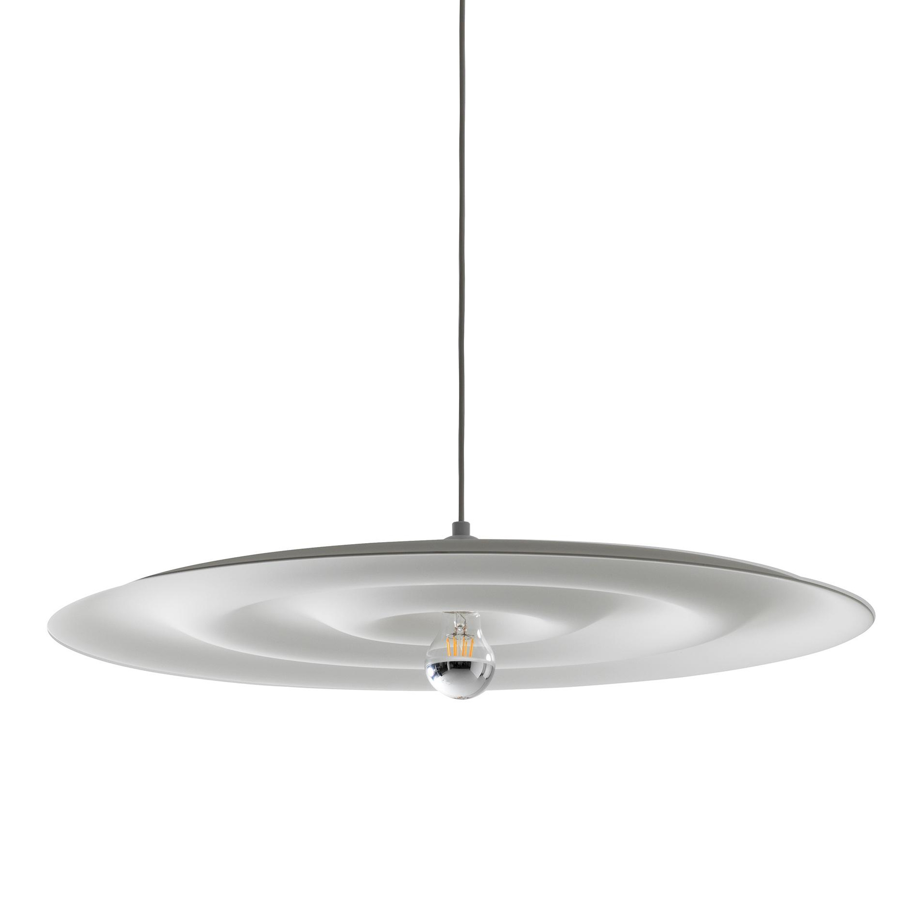 Wästberg - w171 Alma s Pendelleuchte - signalweiß RAL 9003/dimmbar/H 2,3cm/Ø 69cm/1x LED E27 680lm 2700K CRI>80 von Wästberg