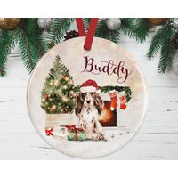 Cocker Spaniel in Braun Weihnachtsschmuck Für Hundeliebhaber | Erinnerungsgeschenk Weihnachtsdekoration von WagATudeTags