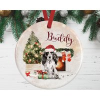 Cocker Spaniel in Schwarz Weihnachtsverzierung Für Hundeliebhaber | Erinnerungsgeschenk Weihnachtsdekoration von WagATudeTags