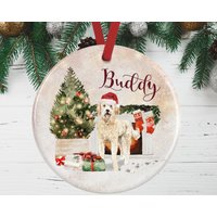 Goldene Doodle Weihnachtsverzierung Für Hundeliebhaber | Goldenes Erinnerungsgeschenk Golden Weihnachtsdekoration von WagATudeTags