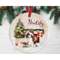 König Charles Spaniel Weihnachtsverzierung Für Hundeliebhaber | Gedenkgeschenk Tri Color King von WagATudeTags