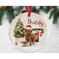 Labradoodle Weihnachtsverzierung Für Hundeliebhaber | Erinnerungsgeschenk Weihnachtsdekoration von WagATudeTags