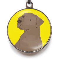 Labrador Dog Tag - Schokoladen Id, Personalisierte Hundemarke Für Labradors von WagATudeTags