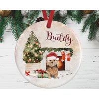 Norfolk Terrier Weihnachtsschmuck Für Hundeliebhaber | Gedenkgeschenk Weihnachten Dekoration von WagATudeTags