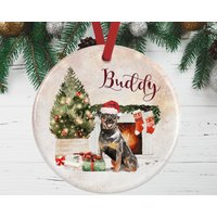 Rottweiler Weihnachtsverzierung Für Hundeliebhaber | Erinnerungsgeschenk Weihnachtsdekoration von WagATudeTags