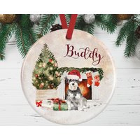 Schnauzer-Weihnachtsverzierung Für Hunde-Liebhaber | Mini Schnauzer-Gedenkgeschenk Schnauzer Weihnachtsdekoration von WagATudeTags