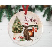 Schokoladen-Labrador-Weihnachtsverzierung Für Hundeliebhaber | Schokoladen-Labrador-Gedenkgeschenk Labrador-Schokoladen-Weihnachtsdekoration von WagATudeTags