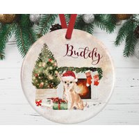 Tan Chihuahua Weihnachtsschmuck Für Hundeliebhaber | Chihuahua-Gedenkgeschenk Weihnachten Feiertagsdekoration von WagATudeTags