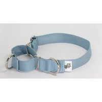 Umweltfreundliches Bambus Einlagiges Martingale Hundehalsband - Aqua Grey 1 "Breite Umweltfreundliches Bambus Einlagiges Martingale Hundehalsband - Aqua Grey 1 "Breite von WaggingGreenPetShop