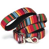Boho Hundeleine Handgewebter Stoff Aus Guatemala von WagglesandCompany