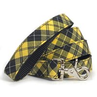 Gelb Schwarz Karierte Hundeleine - Tartan in Den Farben Iowa Hawkeye Und Gold von WagglesandCompany