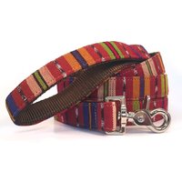 Handgewebte Textil-Hundeleine Aus Guatemala Im Boho Ikat Stil von WagglesandCompany