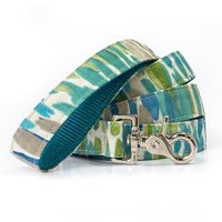 Moderne Hundeleine in Abstraktem Design Aqua Blau, Türkis Und Grün - Strapazierfähige Robuste von WagglesandCompany