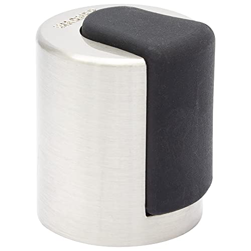 WAGNER Design-Türstopper SCREW - Durchmesser Ø 25 x 30 mm, Zinkdruckguss in Edelstahl-Optik gebürstet, thermoplastischer Kautschuk, schwarz - 15514711 WAGNER Design-Türstopper SCREW - Durchmesser Ø 25 x 30 mm, Zinkdruckguss in Edelstahl-Optik gebürstet, thermoplastischer Kautschuk, schwarz - 15514711 von WAGNER