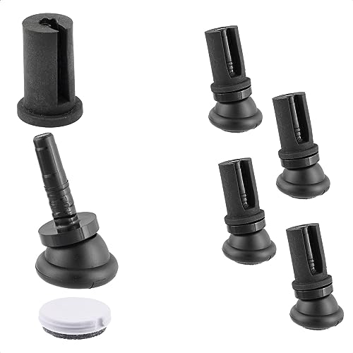 Wagner QuickClick® Stuhlgleiter wendbar Wollfilz + Kunststoff - Silencer - 12 TLG Set zum Einstecken in Rundrohre - Duo - Innendurchmesser Ø 14 mm/Außendurchmesser Ø 18 mm - Made in DE - 15782200 von QuickClick