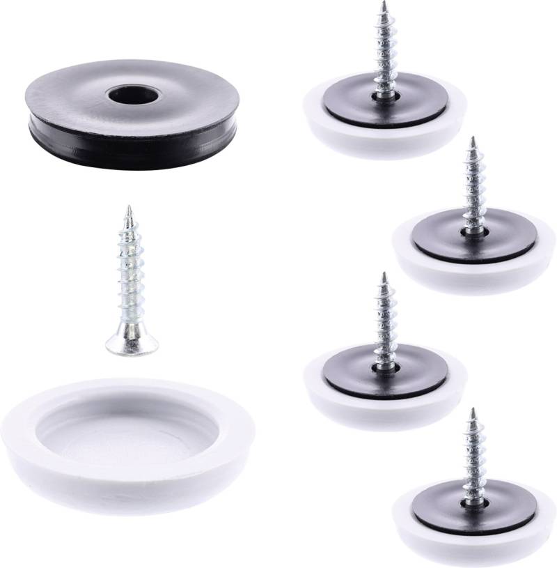 Wagner Möbelgleiter zum Anschrauben Hyper grau Ø 20 mm - 4 Stück von Wagner-System