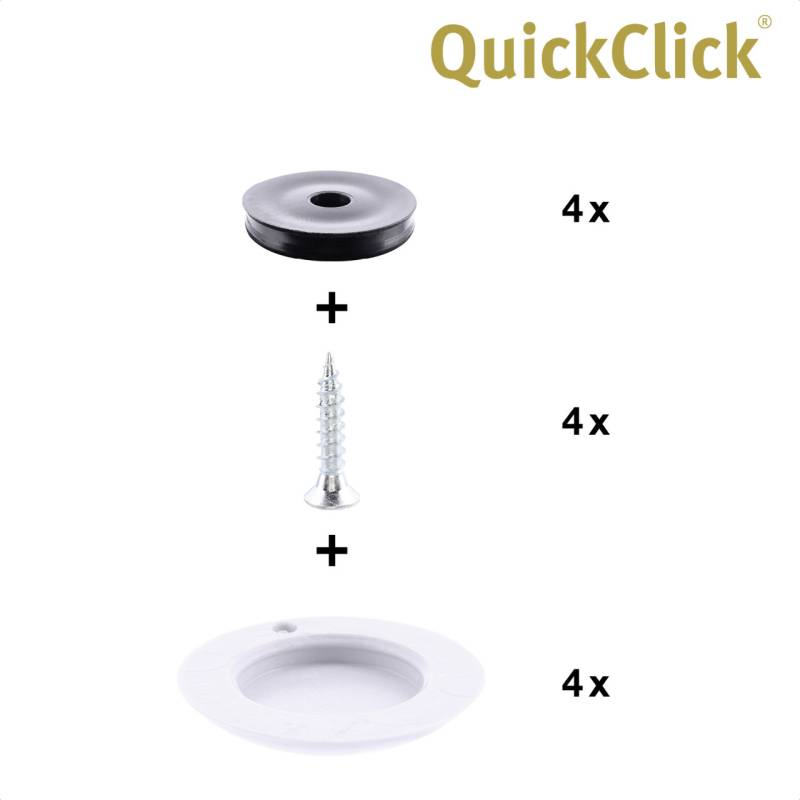 Wagner Möbelgleiter zum Anschrauben Hyper schwarz grau Ø 25 mm - 4 Stück Wagner Möbelgleiter zum Anschrauben Hyper schwarz grau Ø 25 mm - 4 Stück von Wagner-System