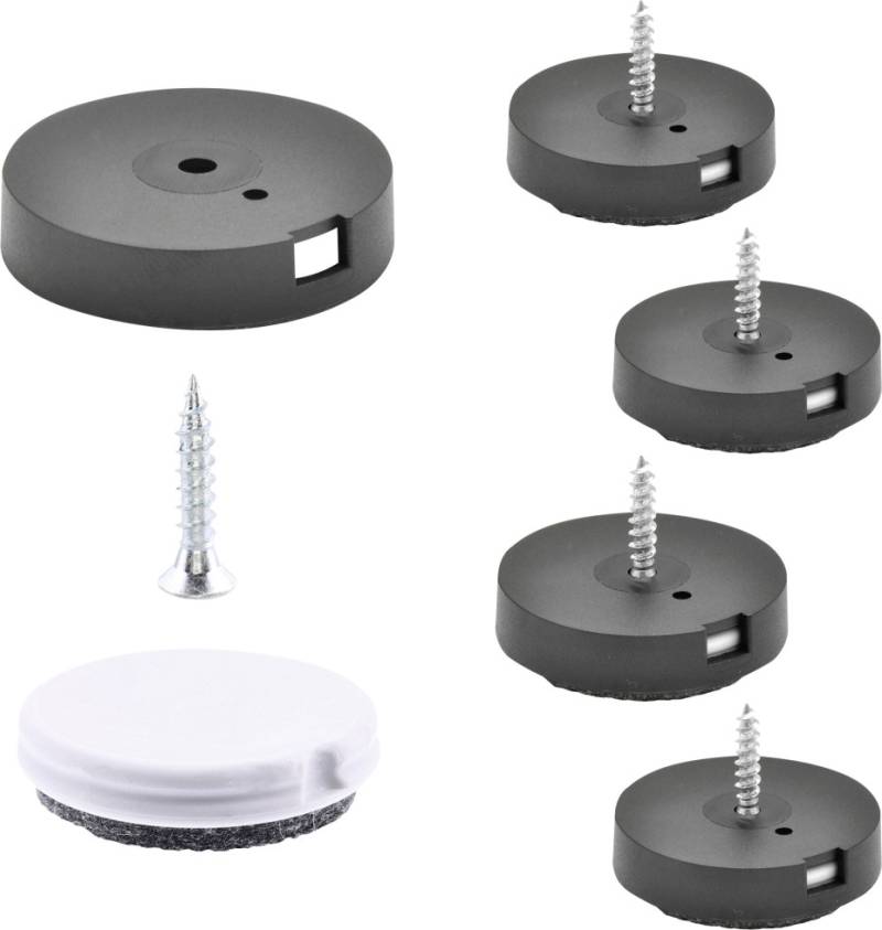 Wagner Möbelgleiter zum Anschrauben Ultrasoft schwarz grau Ø 25 mm - 4 Stück Wagner Möbelgleiter zum Anschrauben Ultrasoft schwarz grau Ø 25 mm - 4 Stück von Wagner-System