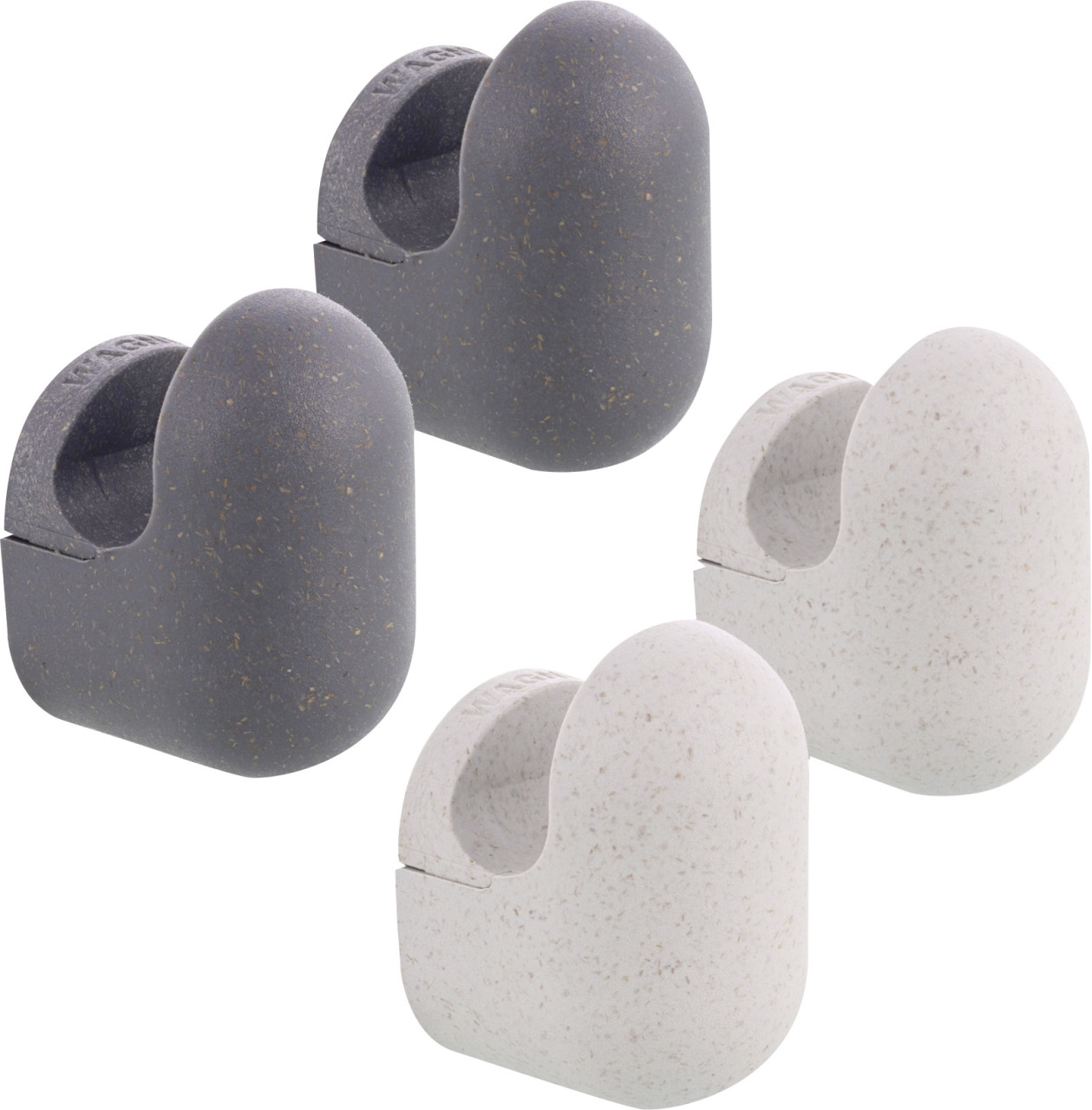 Wagner Wandhaken-Set hooks4home Pill Tragkraft bis 2 kg Bio Kunststoff anthrazit beige 4 Stück Wagner Wandhaken-Set hooks4home Pill Tragkraft bis 2 kg Bio Kunststoff anthrazit beige 4 Stück von Wagner-System