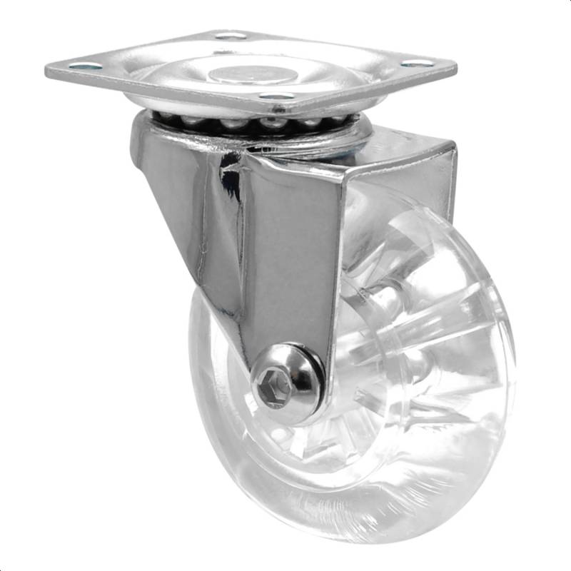 Wagner Lenkrolle Design Tragkraft 40 kg mit Gleitlager Transparent Ø 50 mm von Wagner design yourself