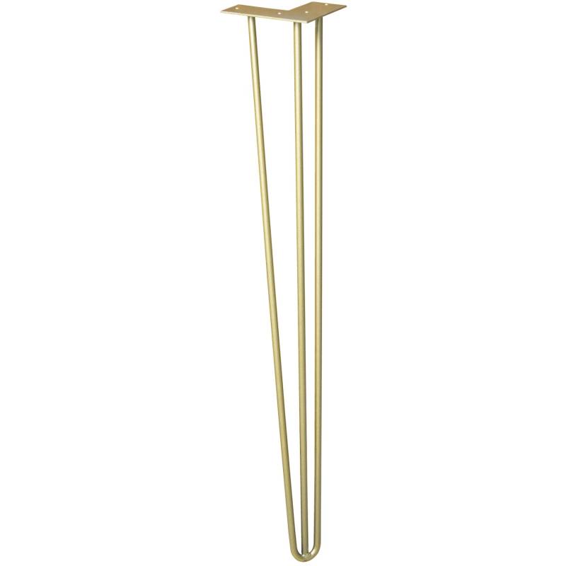 Wagner Möbelbein Hairpin Länge 710 mm Pearl Gold von Wagner design yourself