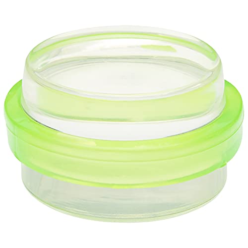 WAGNER Bodentürstopper CLEAR GREEN - Durchmesser Ø 38 x 22 mm, hochwertiger Kunststoff, transparent/grün, selbstklebend, rückstandslos entfernbar - 15501511 von WAGNER