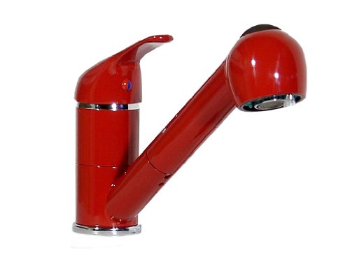 Einhebel Küchenarmatur, Spültisch, Armatur, Wasserhahn mit Geschirrbrause, rot Einhebel Küchenarmatur, Spültisch, Armatur, Wasserhahn mit Geschirrbrause, rot von Wagner