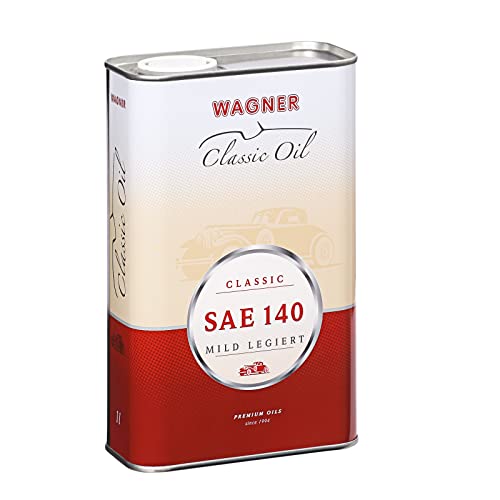 WAGNER Classic Hochdruck-Getriebeöl SAE 140 - Mild Legiert | Geeignet Für Lenk-, Schalt-, Kardan- Und Differentialgetriebe | Verschleißarm & Oxidationsstabil |Oldtimer, Simson Getriebeöl | 1 Liter von Wagner