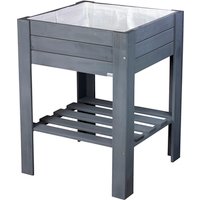 WAGNER Hochbeet, Holz - grau von Wagner