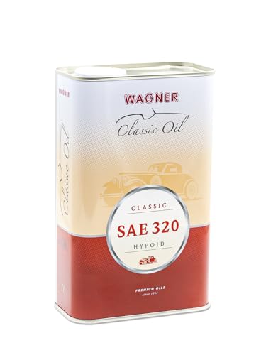 WAGNER Hypoid-Getriebeöl SAE 320 mit EP-Additiven & API GL 5 | Für Oldtimer & Nutzfahrzeuge, Getriebeöle Für Achsantriebe mit Hypoidverzahnung | Stabiler Schmierfilm & Verschleißschutz | 1 Liter WAGNER Hypoid-Getriebeöl SAE 320 mit EP-Additiven & API GL 5 | Für Oldtimer & Nutzfahrzeuge, Getriebeöle Für Achsantriebe mit Hypoidverzahnung | Stabiler Schmierfilm & Verschleißschutz | 1 Liter von Wagner