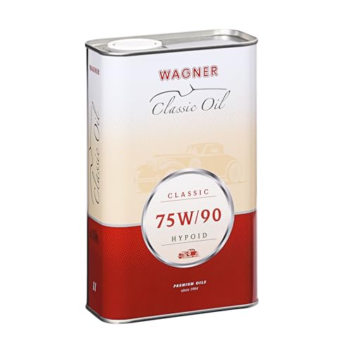 WAGNER Hypoid-Getriebeöl SAE 75W90 Mineralisch API GL 5 & EP-Wirkstoffe Für Old- & Youngtimer| 75W90 Getriebeöl Antriebsachsen, Kegel-,Lenk-,Stirnrad-& nicht synchronisierte Schaltgetriebe, 1 Liter WAGNER Hypoid-Getriebeöl SAE 75W90 Mineralisch API GL 5 & EP-Wirkstoffe Für Old- & Youngtimer| 75W90 Getriebeöl Antriebsachsen, Kegel-,Lenk-,Stirnrad-& nicht synchronisierte Schaltgetriebe, 1 Liter von Wagner