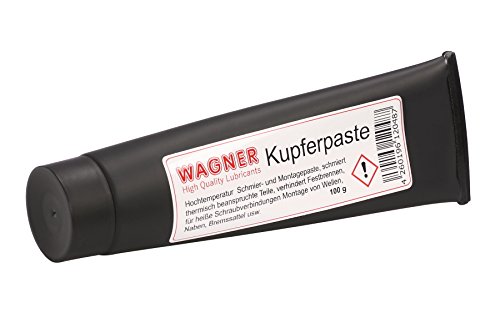 WAGNER Kupferpaste - Spezialpaste für Schraubverbindungen & Gleitflächen -Hitzebeständig bis 1200°C |Kupferpaste für Bremsen&Auspuffanlagen|Radnabenpaste Ist Oxidations |100 g WAGNER Kupferpaste - Spezialpaste für Schraubverbindungen & Gleitflächen -Hitzebeständig bis 1200°C |Kupferpaste für Bremsen&Auspuffanlagen|Radnabenpaste Ist Oxidations |100 g von Wagner
