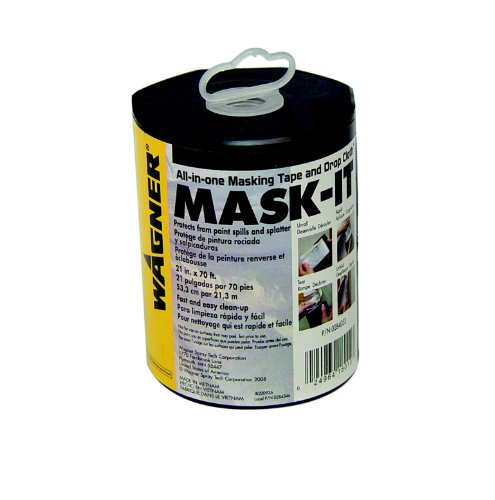WAGNER Mask It-Set, Abklebefolie + Abroller für Wand und Decke - 0,55x21m von Wagner