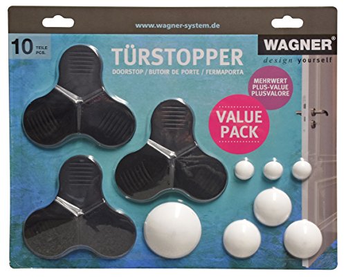 WAGNER, 10tlg Set black/white, (L) 35 x (B) 28 x (H) 2 cm von WAGNER design yourself