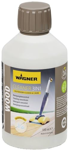 WAGNER Wood Cleaner 3 in 1, 500 ml - Konzentrat für die regelmäßige Reinigung von Holz- und WPC-Oberflächen im Außenbereich von Wagner