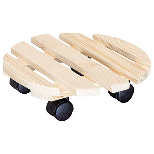 WAGNER Pflanzenroller COUNTRY Ø 30 x 8 cm I Pflanzenroller für den Innenbereich, natur I Rutschsicheres Rollbrett I Kübelroller aus Holz I Tragkraft 100 kg I Made in EU - 20018101 WAGNER Pflanzenroller COUNTRY Ø 30 x 8 cm I Pflanzenroller für den Innenbereich, natur I Rutschsicheres Rollbrett I Kübelroller aus Holz I Tragkraft 100 kg I Made in EU - 20018101 von WAGNER design yourself