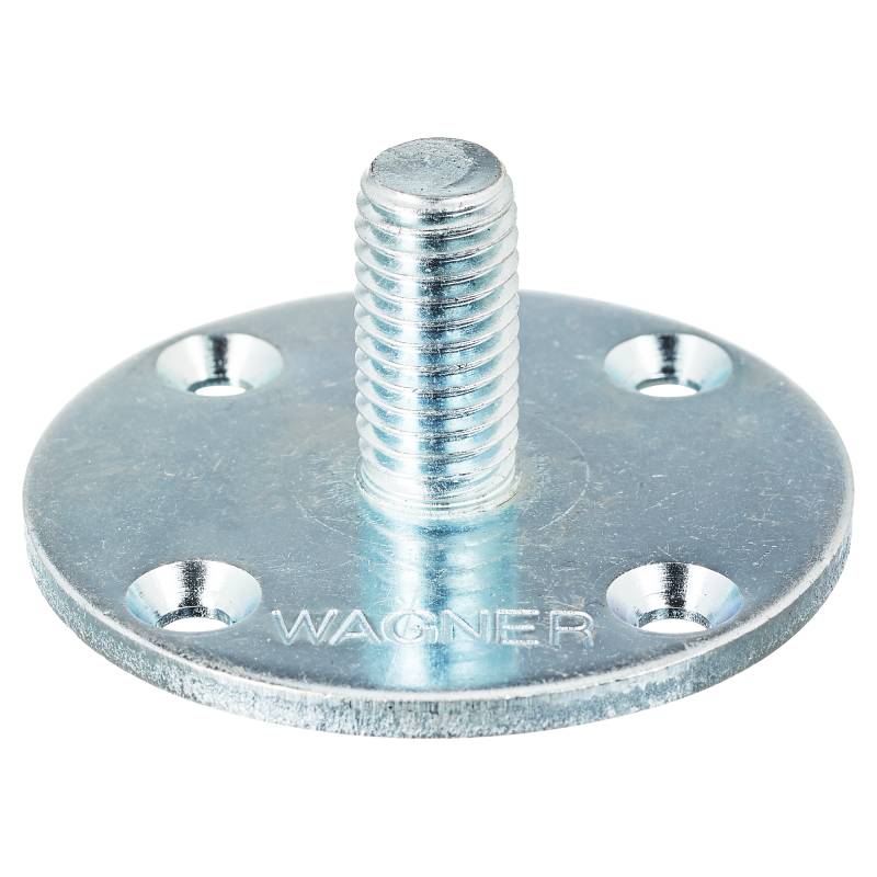 Wagner Anschraubplatte Stahl M10 Ø 5 cm von Wagner