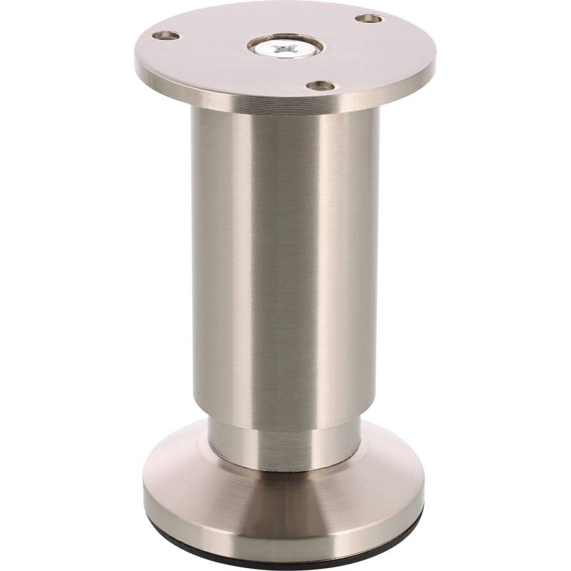Wagner Möbelbein 'Design ST 0370' Stahl edelstahlfarben Ø 38 x 100 - 118 mm von Wagner