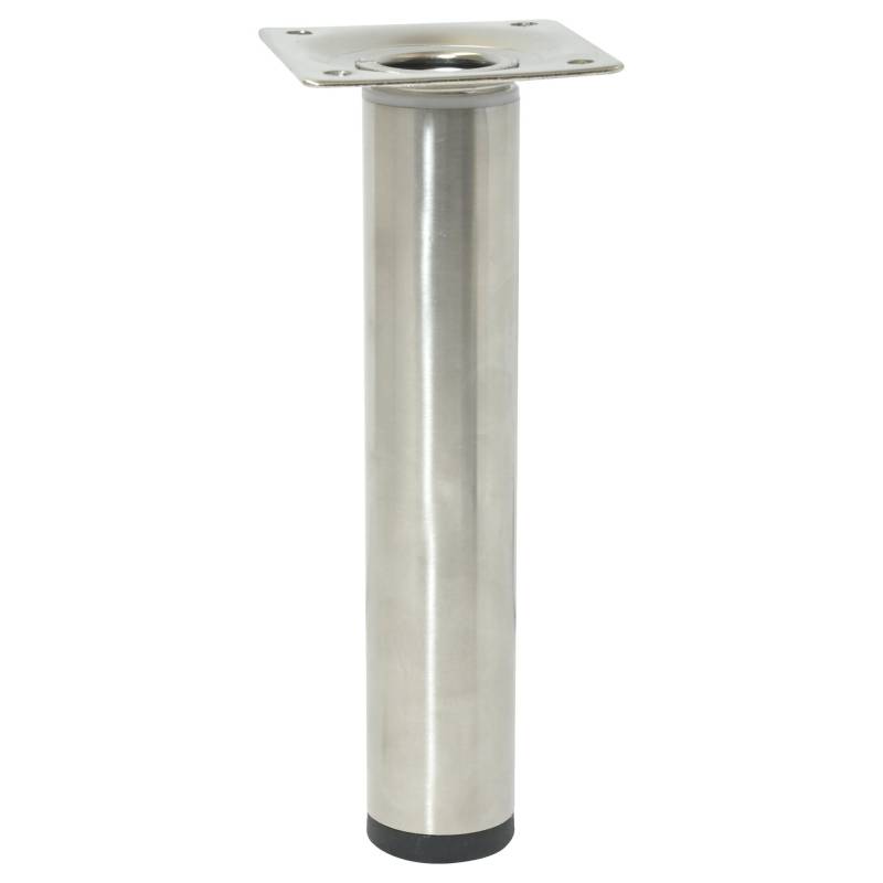 Wagner Möbelbein 'Telescope ST 1829' Industriestahl edelstahlfarben ausziehbar Ø 30 x 160 - 250 mm von Wagner