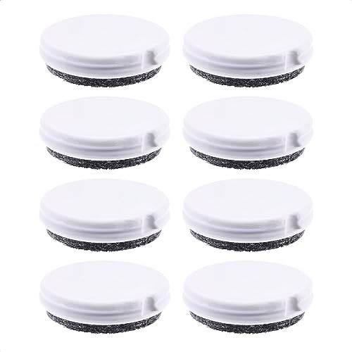 Wagner QuickClick® Möbelgleiter Stuhlgleiter wendbar Wollfilz + Kunststoff - 8tlg-Set Ersatzgleiter austauschbar - Duo - Durchmesser Ø 30 mm - für Basis Ø 30 mm - Made in DE - 15833200 von QuickClick
