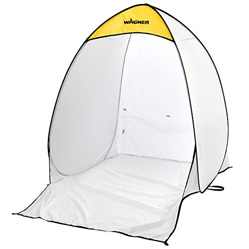 Wagner Spraytech C900139.M HomeRight Mittlerer Spritzschutz Tragbare Lackierkabine für DIY-Spritzlackierung, Hobby-Lackierkabine Werkzeug-Malstation, Spritzlackierzelt, Weiß von Wagner