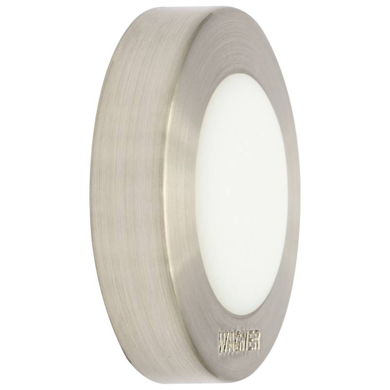 Wagner Wandtürstopper 'Screw or Glue Wall EH 5141' Zinkdruckguss edelstahlfarben Ø 38 x 10 mm von Wagner