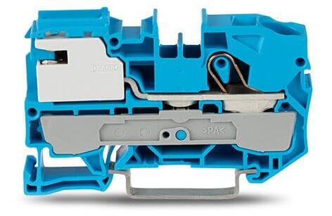 1-Leiter-N-Trennklemme; 10 mm²; Push-in CAGE CLAMP®; 10,00 mm²; blau von Wago